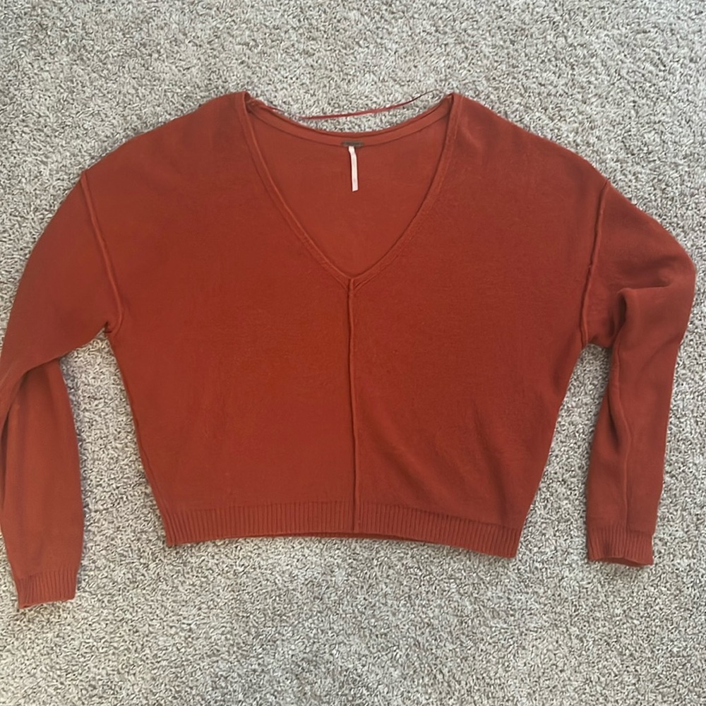Free People Women’s XS Sweater Dark Orange